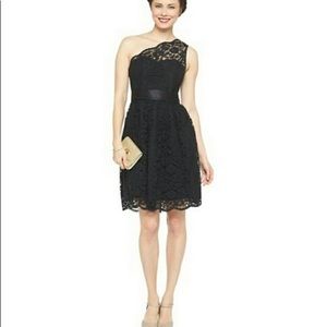 One shoulder dress lace formal